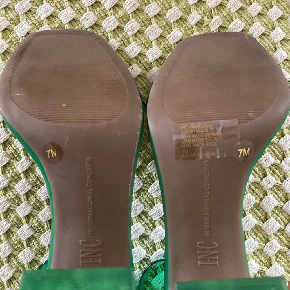 NWOT INC International Concepts Translucent Style Heels, Women’s Sz 7